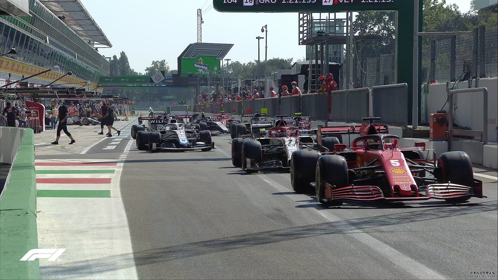 F1意大利排位赛：梅赛德斯统治前排发车位 法拉利双车无缘Q3